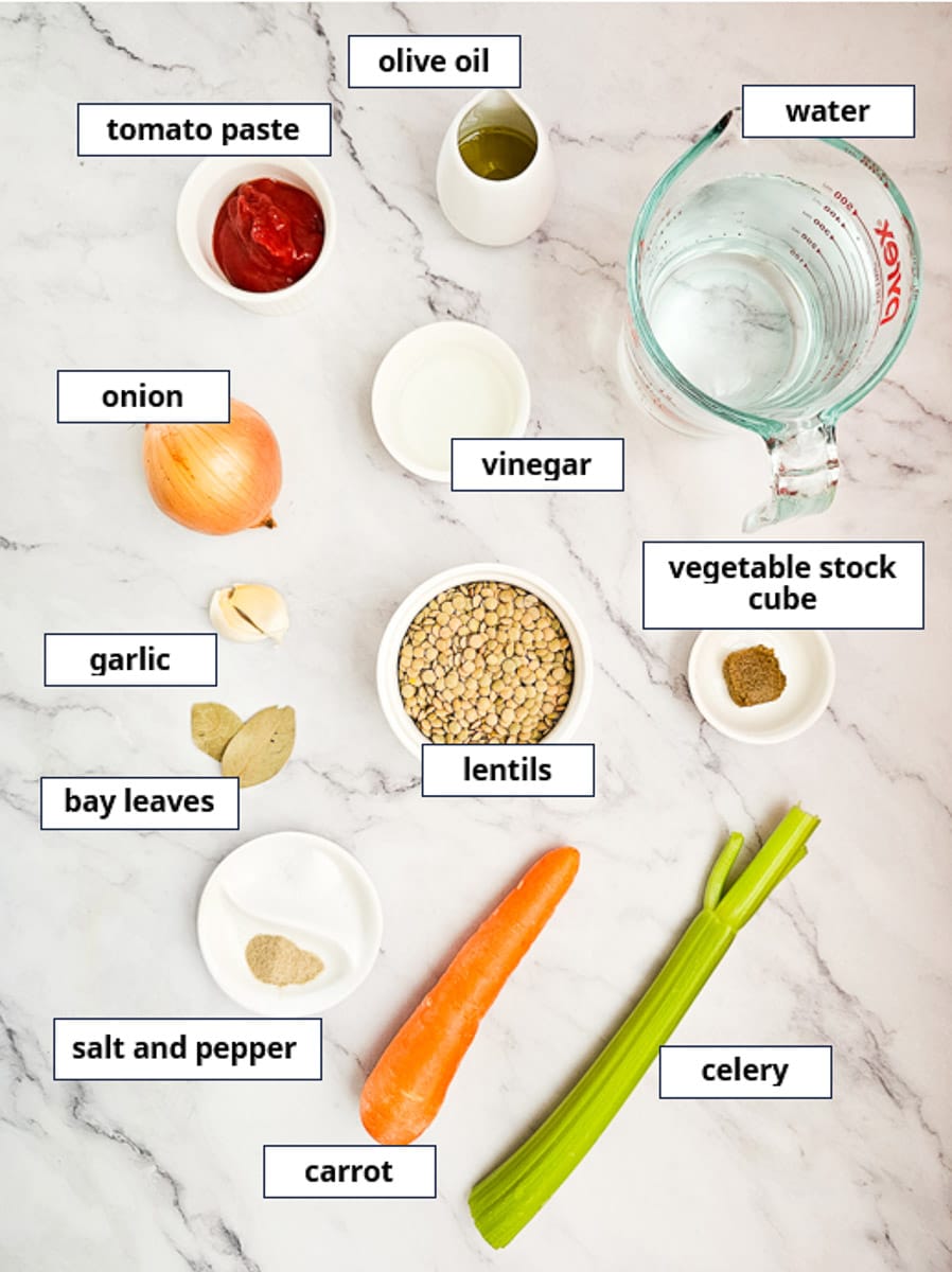 lentil soup ingredients