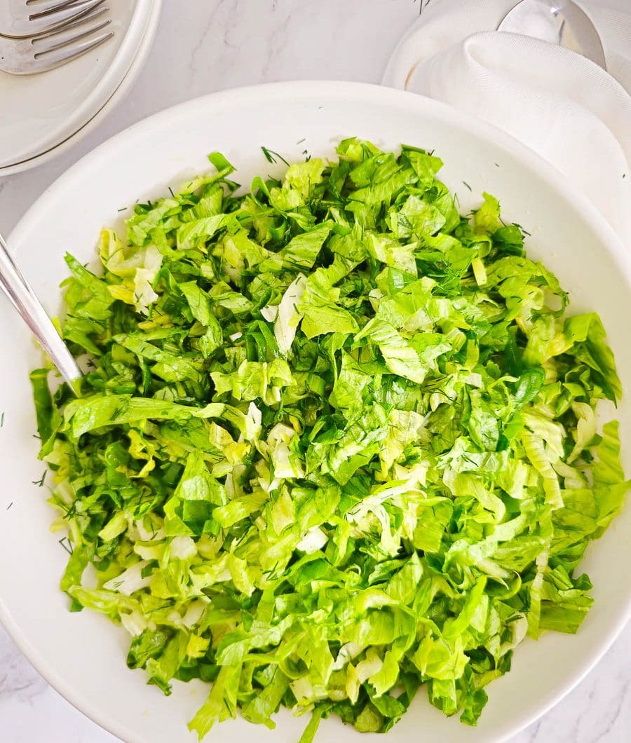 Greek Lettuce Salad (Maroulosalata)