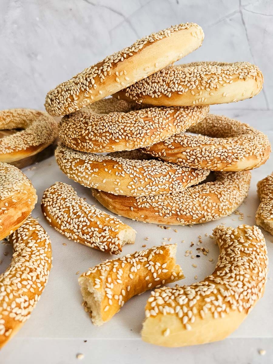 Greek Sesame Bread Rings - Koulouri Thessaloniki