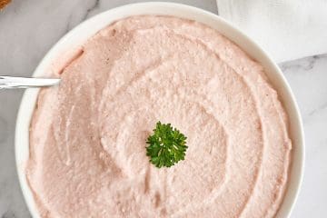 Taramosalata dip - fish roe dip in a bowl