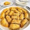 Kataifi-Greek-String-Pastry-nut-rolls-on-plate