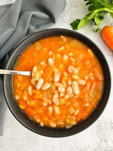 Fasolatha (White Bean Soup) - mum's Greek recipes