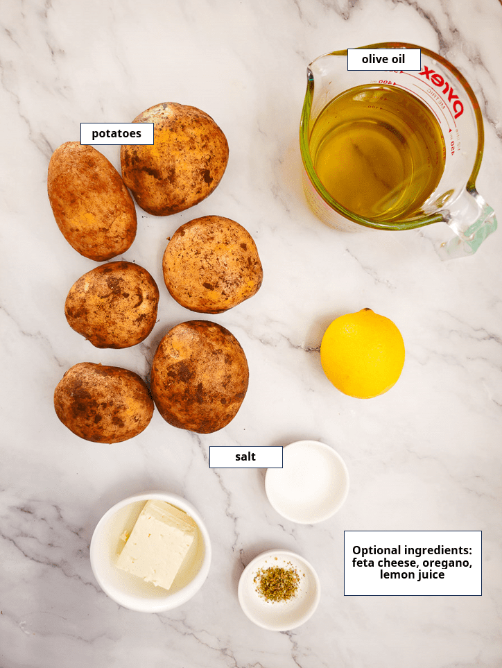 Greek Olive Oil Fries - Patates Tiganites, ingredients