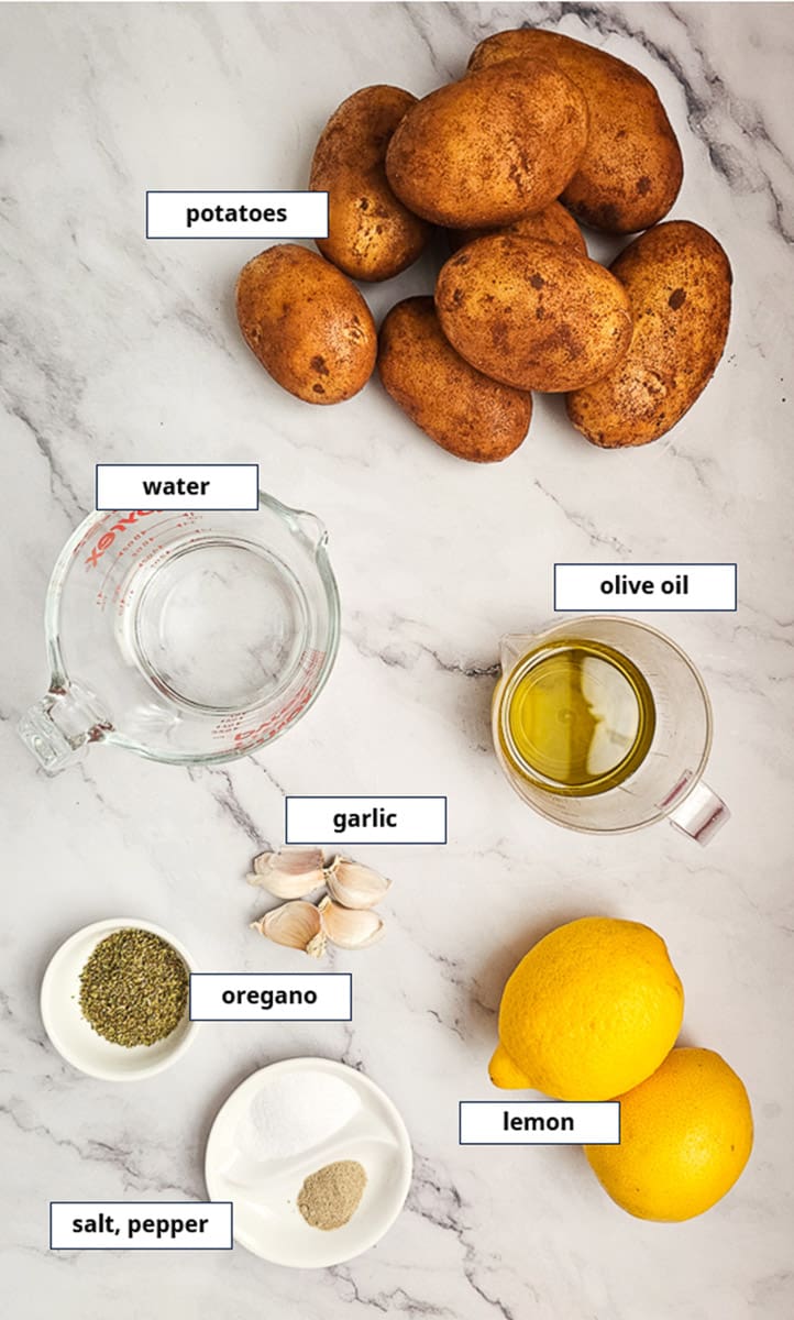 Greek Lemon Potatoes ingredients