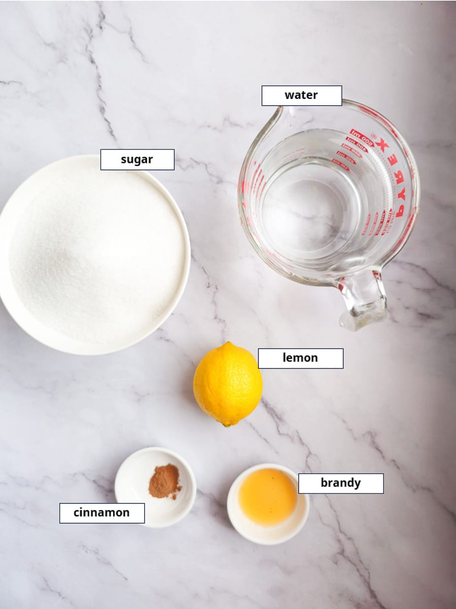 ingredients for syrup