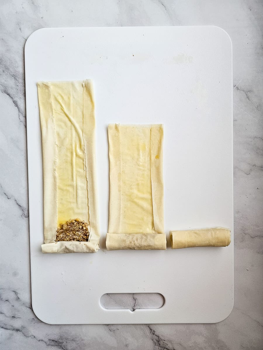 Folding Baklava Rolls - Saragli