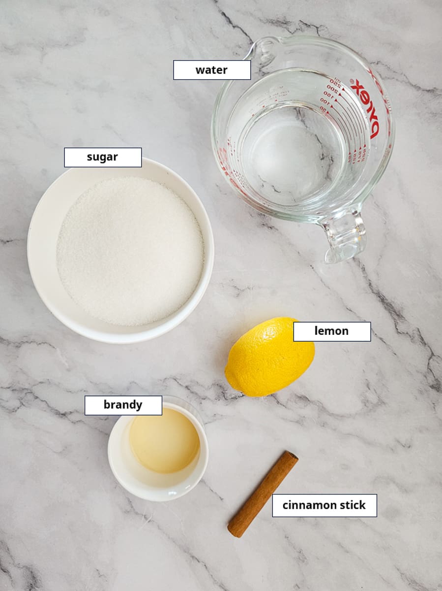 Baklava Rolls - Saragli syrup ingredients