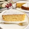 Vasilopita- Greek New Year's Cake on a plate
