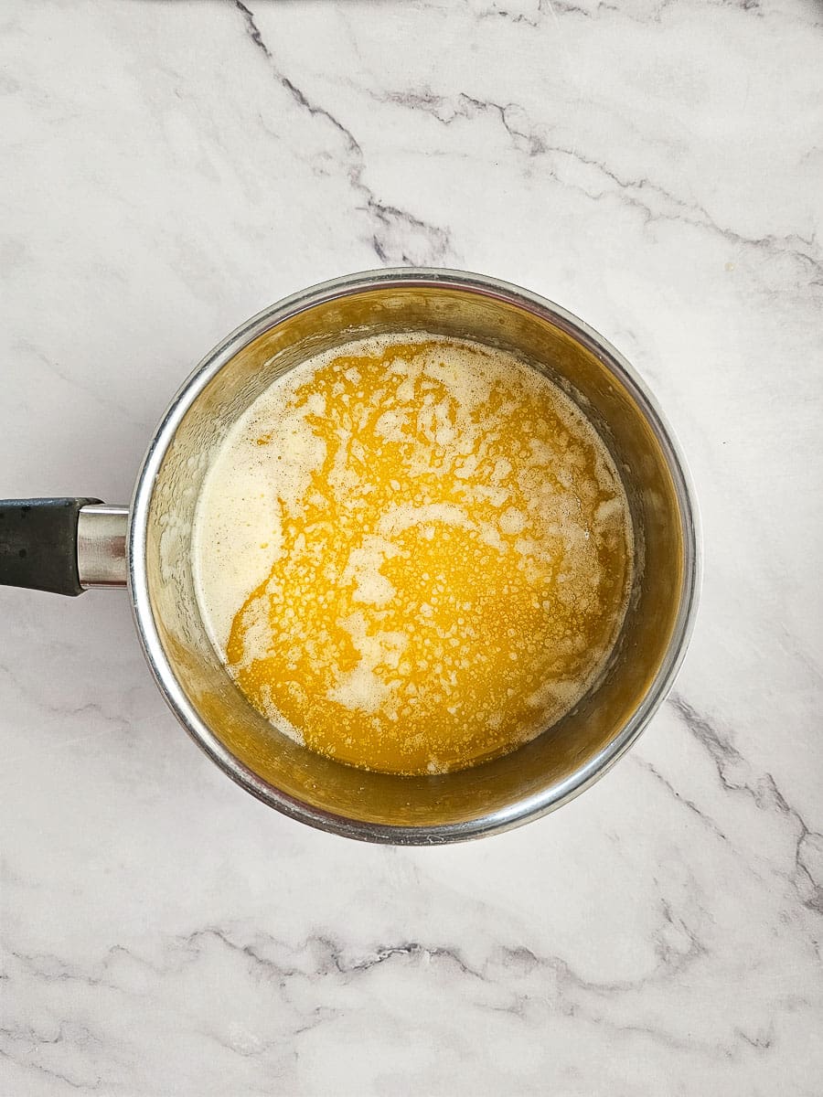 melting butter in small saucepan