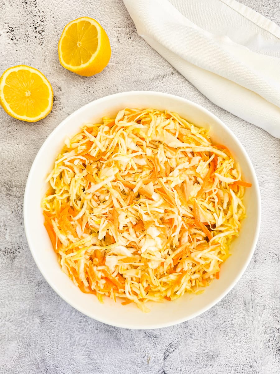 Greek Cabbage Salad Lahanosalata