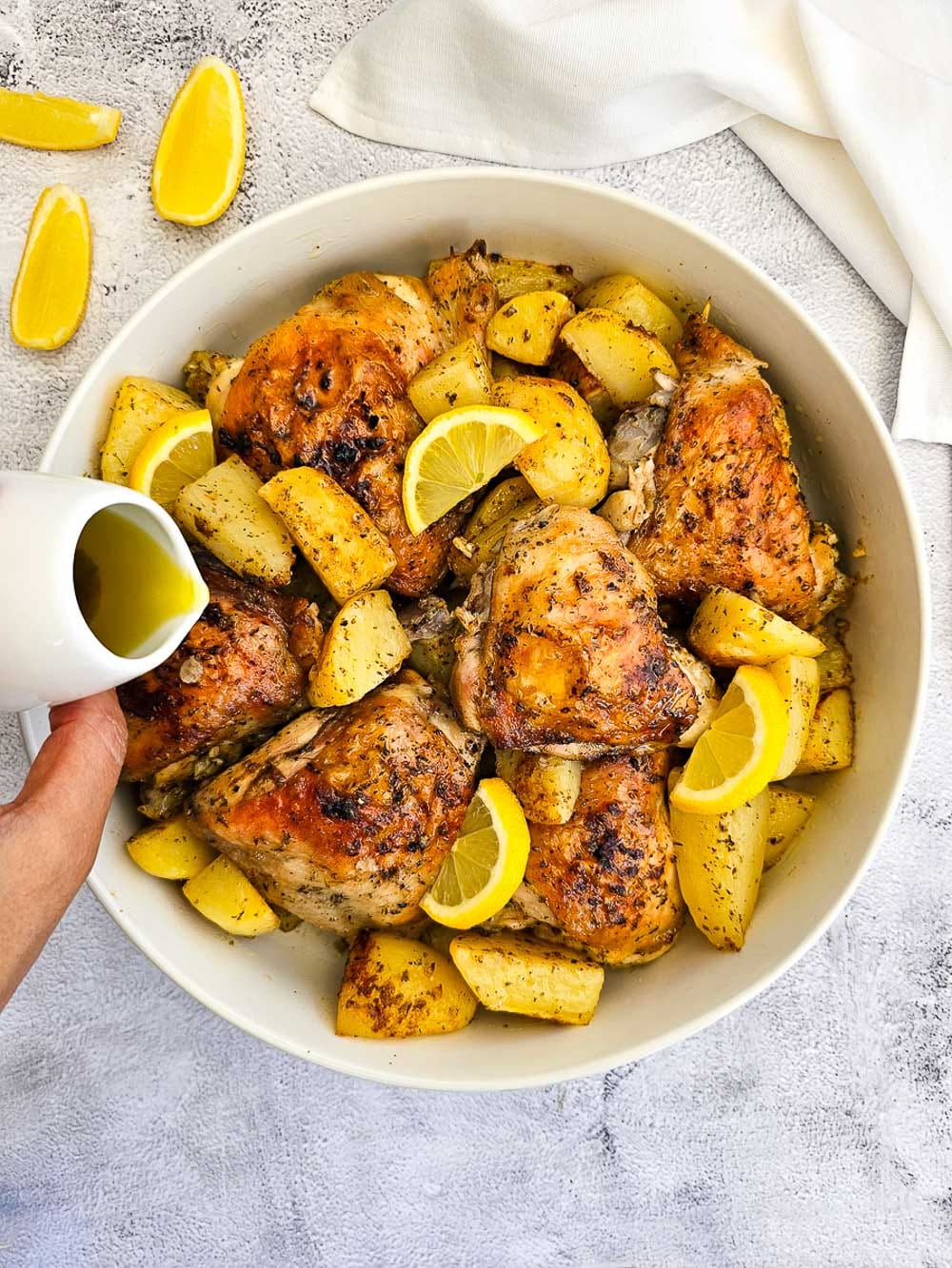 Greek Lemon Roasted Chicken and Potatoes