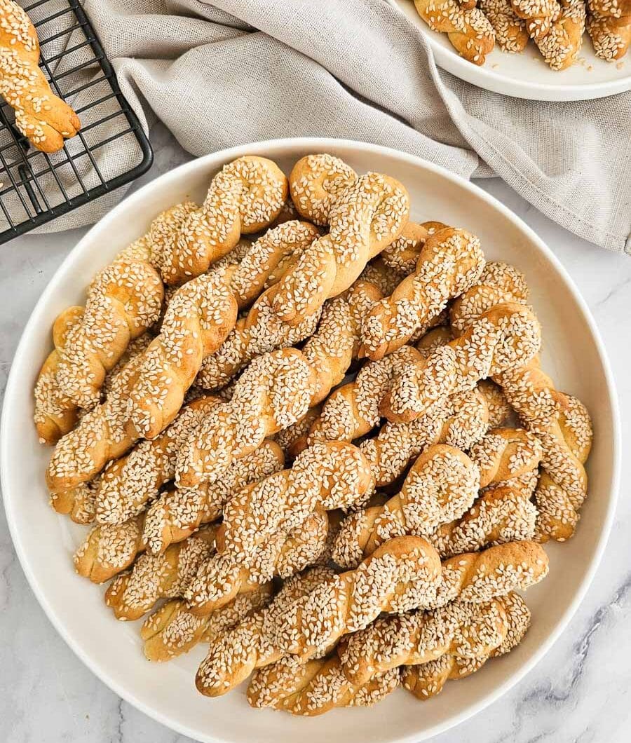 Best Greek Koulourakia Recipe (Greek Butter Cookies)